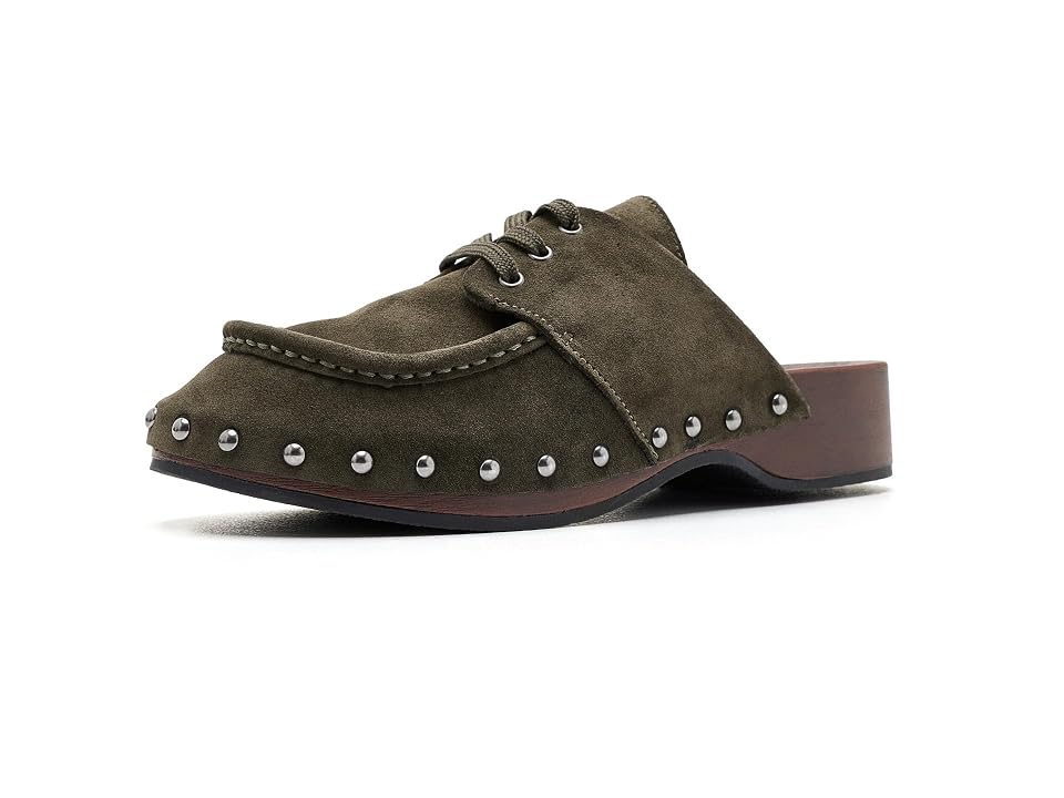 Seychelles Soak It In Suede Women's Slippers Olive Suede: 9 M In Green