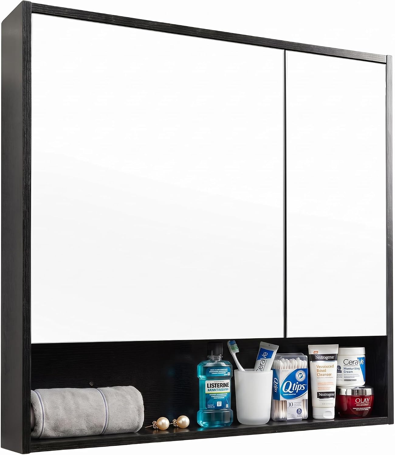 Bathroom Medicine Cabinet with Mirror, Large Wall Mounted Storage Cabinet