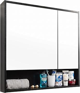 Bathroom Medicine Cabinet with Mirror, Large Wall Mounted Storage Cabinet