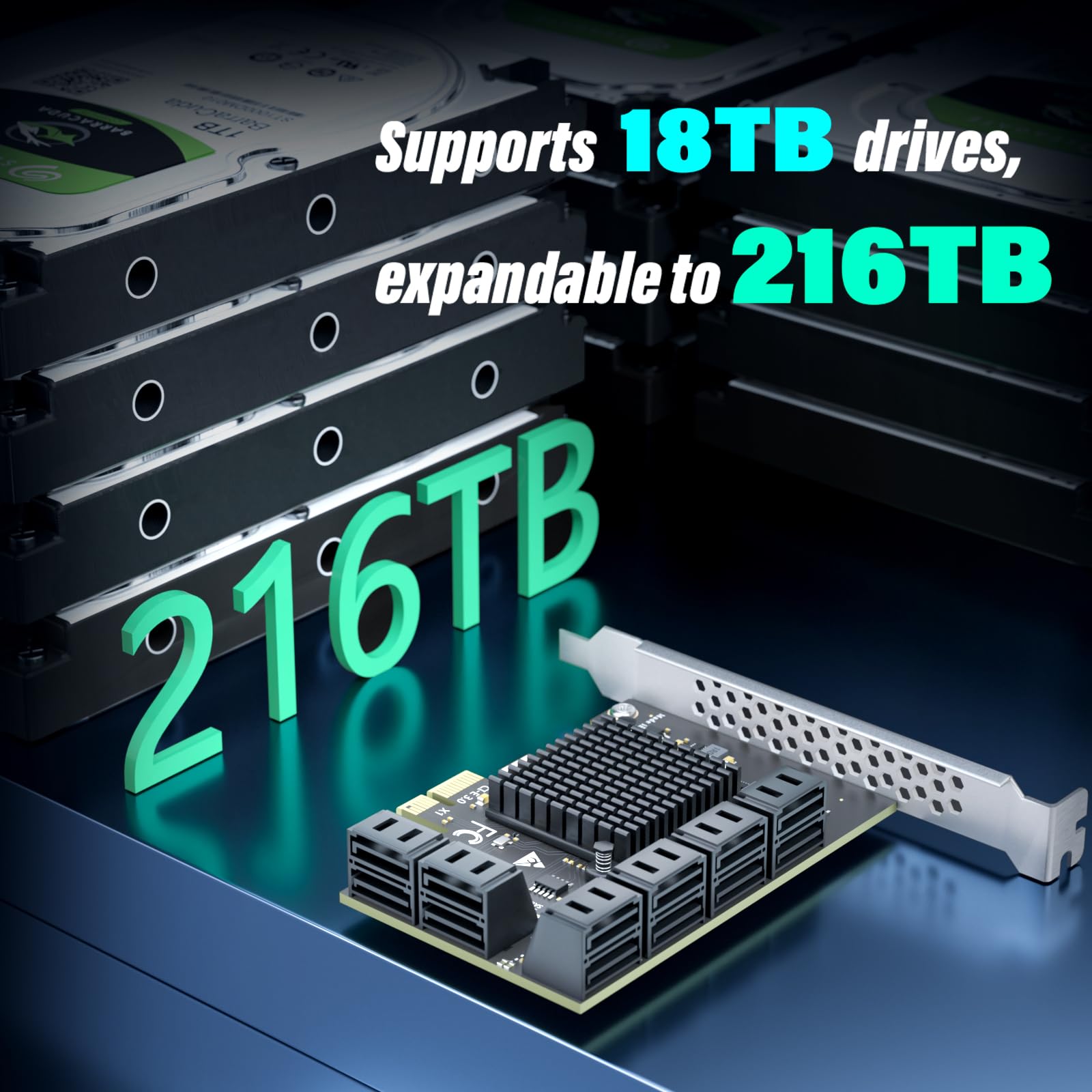 SATAカード 8ポートPCIe拡張カードなど Amazon.co.jp: 8ポートPCIe X1 SATA拡張カード、SATAと電源ケーブル