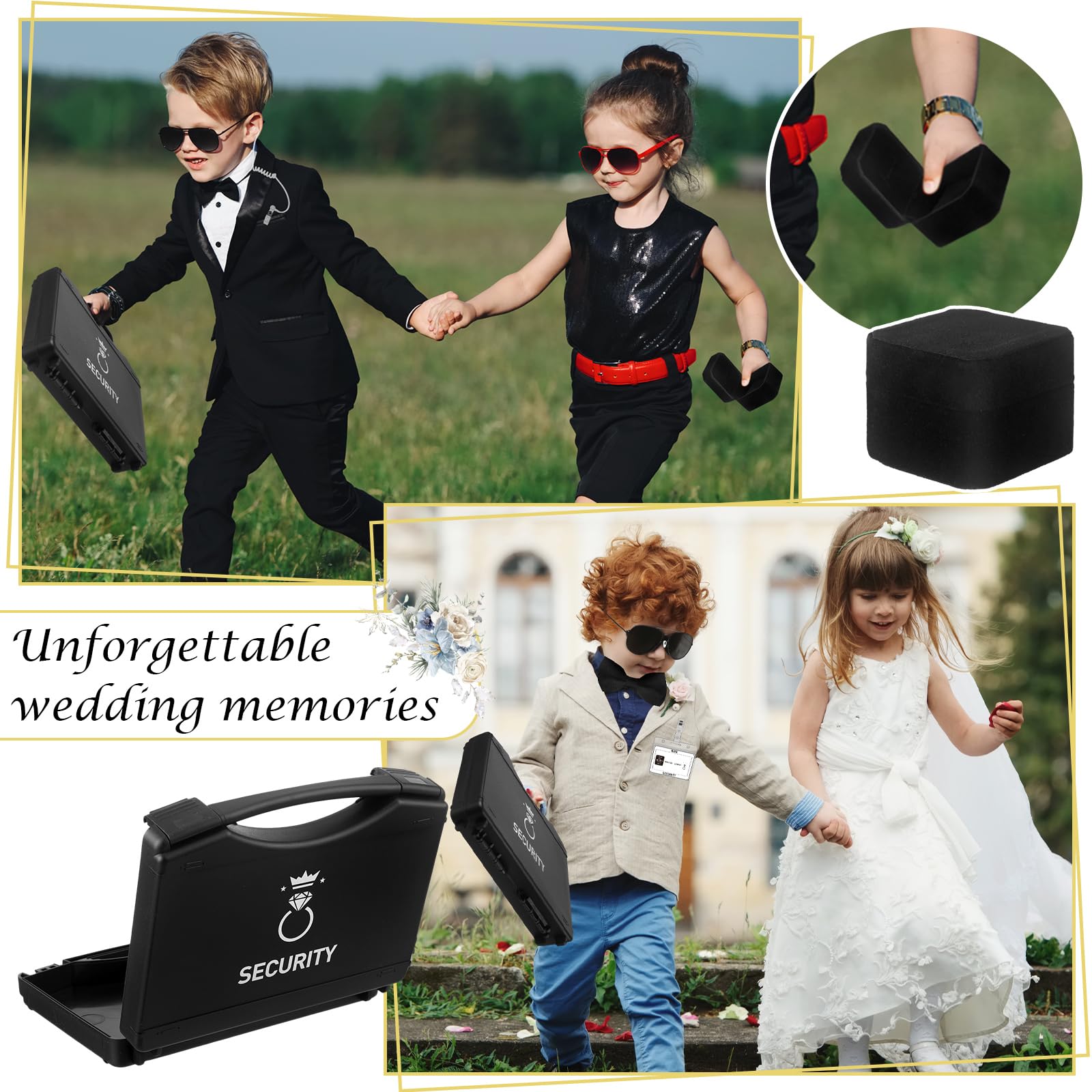 Ring Bearer Gifts Ring Security Box COSLANLEE Ring Security