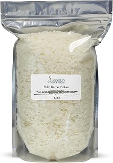 Soapeauty Palm Kernel Oil Flakes 100% Pure & Natural | Cosmetic Grade for Soap Making, DIY Skincare & Formulations | 5 lb