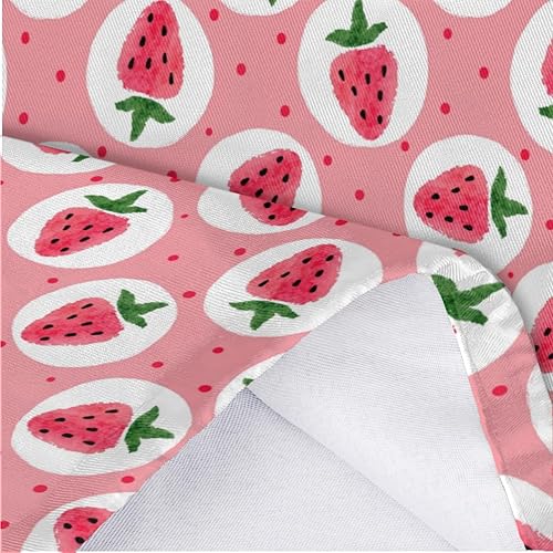 Miniatura 5 de Soporte para bolsa de plástico con diseño de fresa, reutilizable, dispensador de bolsas de plástico colgantes para decoración de cocina