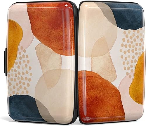 Miniatura 4 de Hsxnam Soporte para tarjetas de crédito, pequeña cartera de metal RFID para tarjetas de crédito, lindo tarjetero de visita, funda de identificación