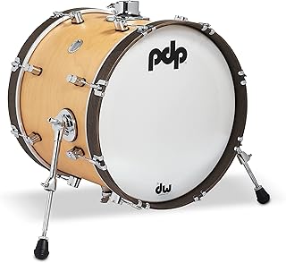 & Percussion Add-Ons PDP Concept Classic, 14x18, Natural/Walnut Hoops Kick Drum (PDCC1418KKNW)
