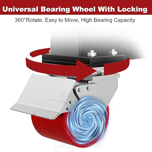 Miniatura 7 de SILVEL Grúa de pórtico ajustable – 2 toneladas (máx. 5500 libras) marco de elevación portátil, ancho de capacidad máxima de 9.06 pies, altura