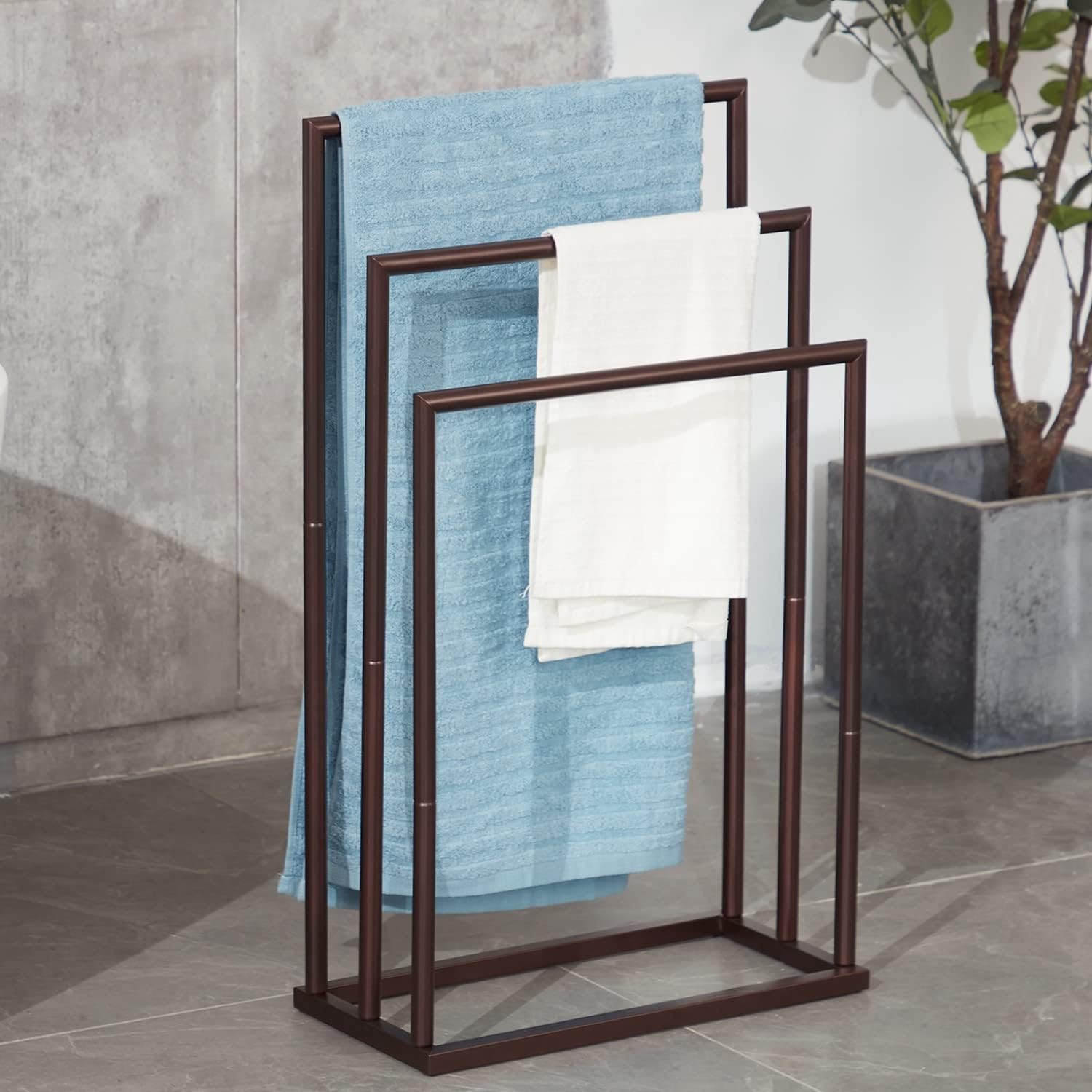 Bathroom Towel Rack, 3 Tiers Stainless Steel Free Standing