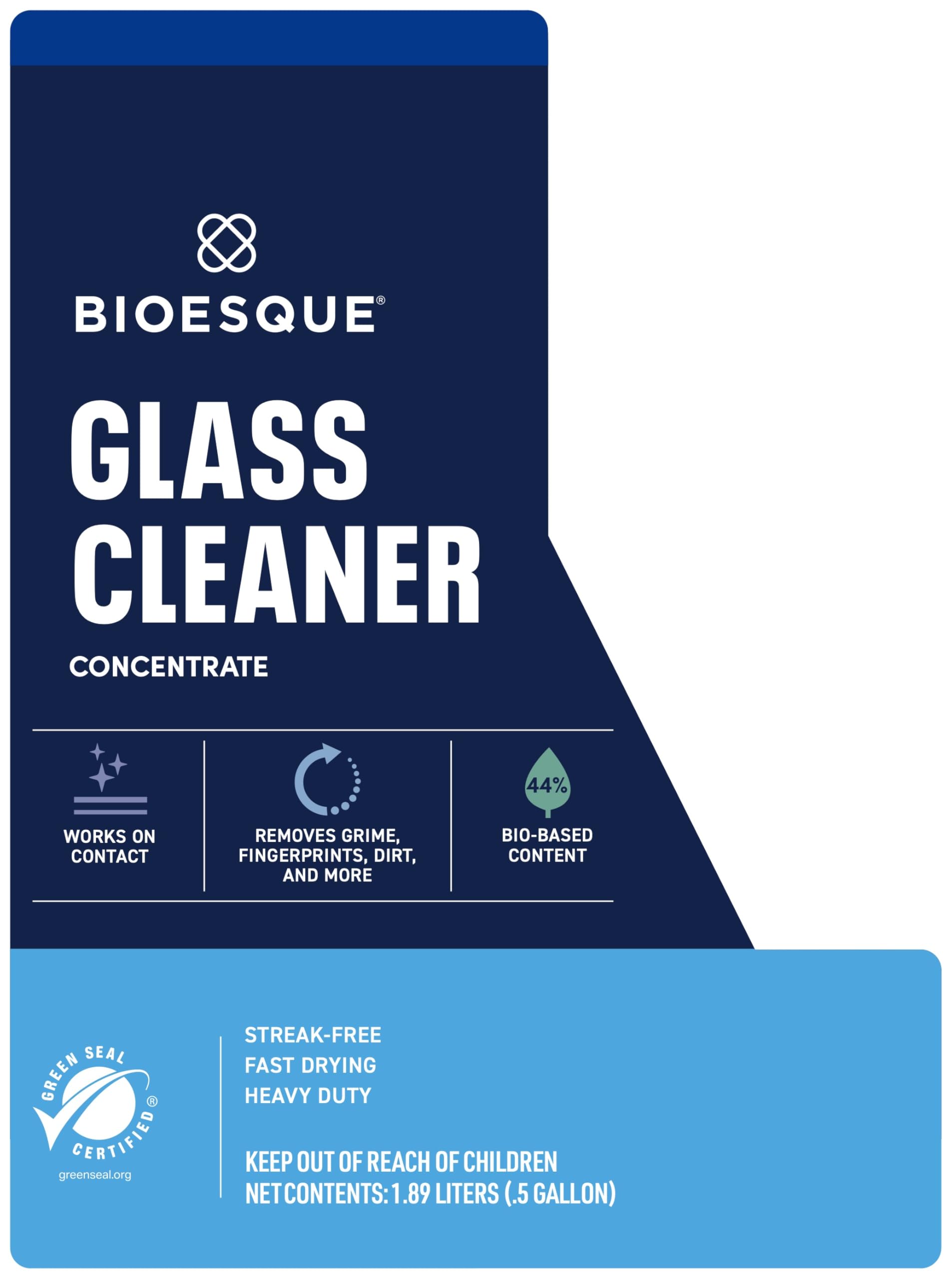 Bioesque Glass Cleaner Concentrate, 64 Fluid Ounce (Pack of 1)