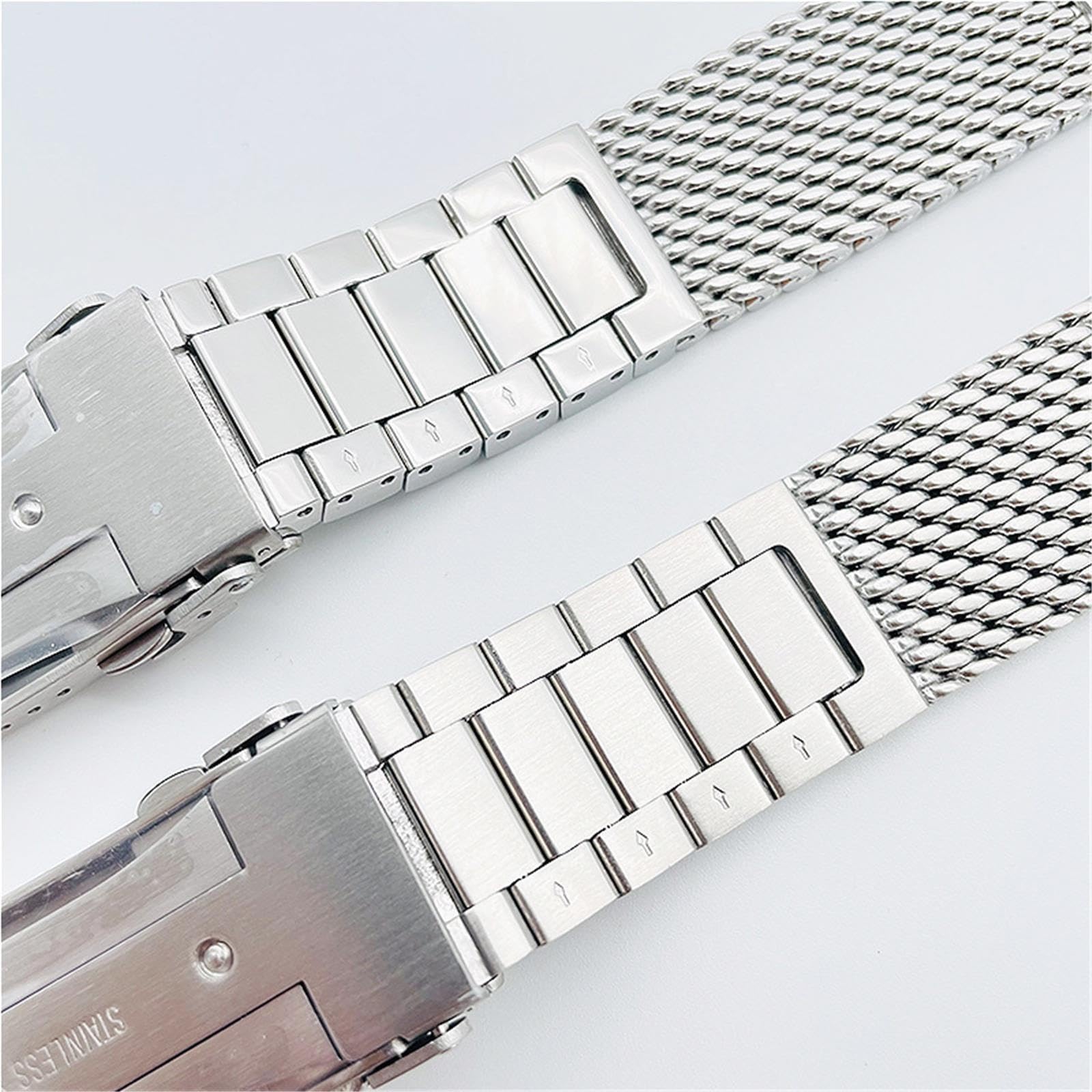 Pasek do zegarka ze stali nierdzewnej 20 mm/22 mm z szybkozłączką, męski pasek do zegarka sportowego