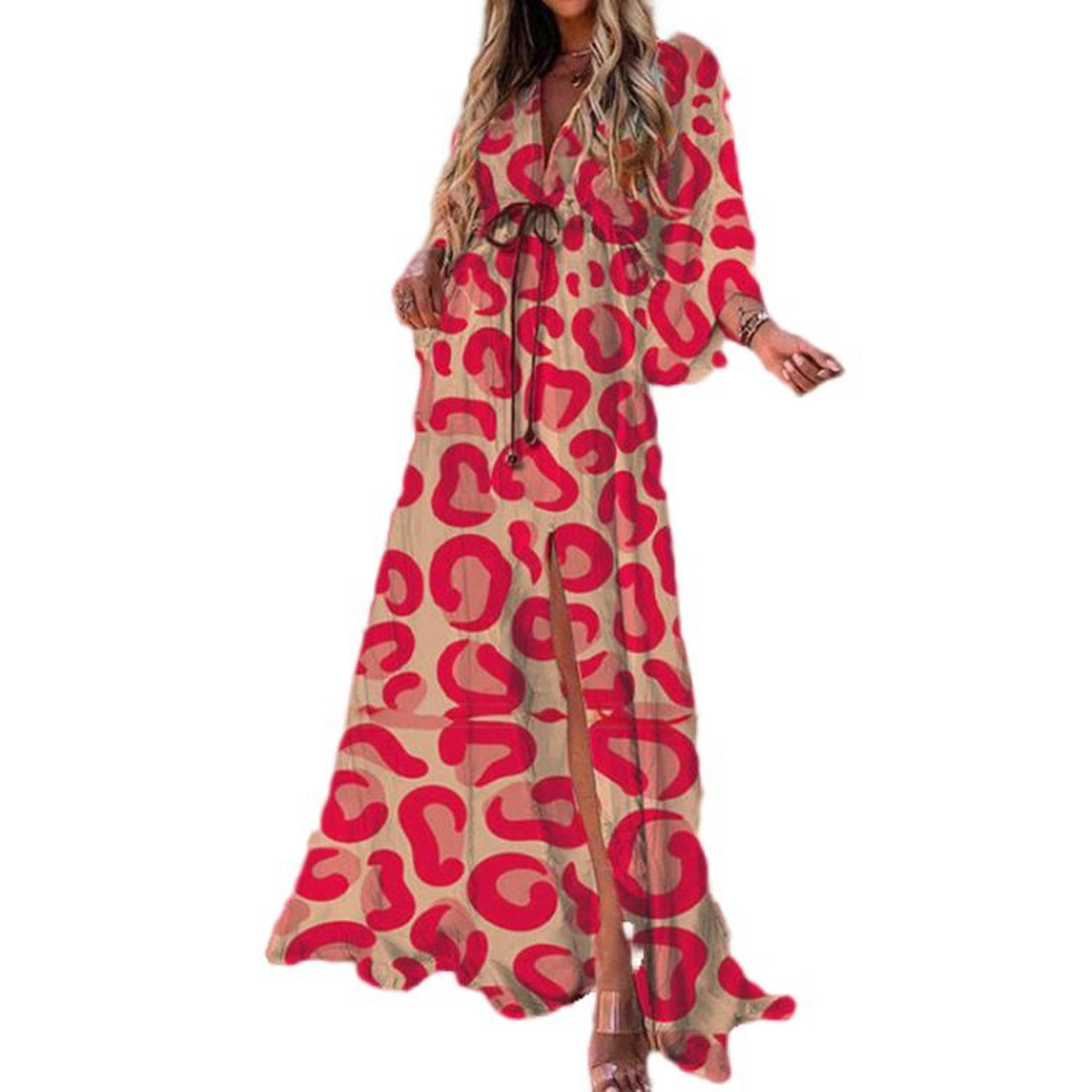 Abito Estivo da Donna con Stampa di Nuova Moda, Temperamento in Pizzo Sciolto, Grande Abito Altalena