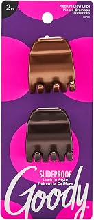 Goody Women's Colour Collection 1/4 SPH Claws, Brunette, 2 Count