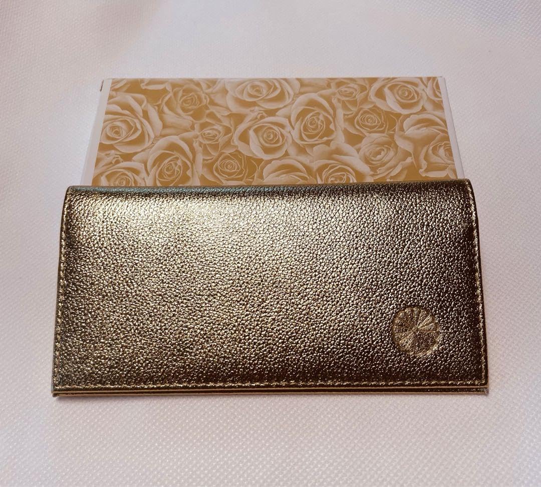 皇居東御苑ガマ口付き財布（二つ折り） 新色ゴールド　金運　入手困難品　正規品 新品未使用】皇居東御苑ガマ口付き財布（二つ折り）シャンパンゴールド
