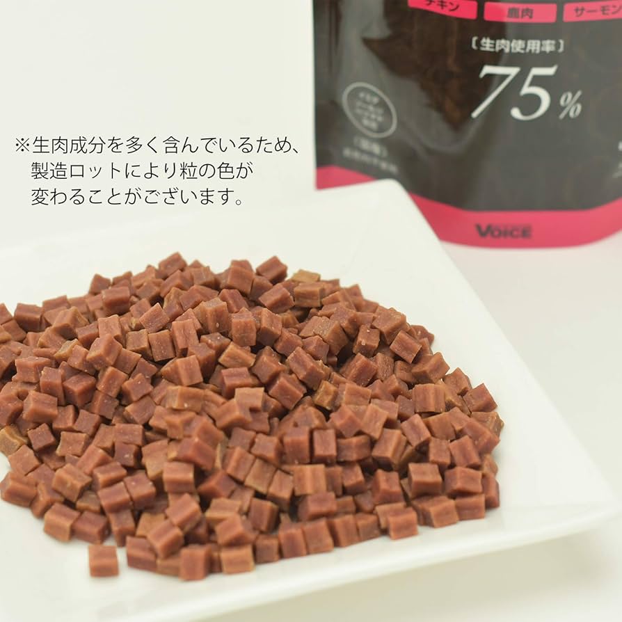 ドッグヴォイス　生肉75% オールステージ　400g×３袋　プラスおまけ200g 楽天市場】ドッグヴォイス 犬用 総合栄養食 半生 ドッグフード