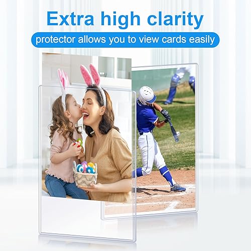 Miniatura 10 de Lincia Fundas de plástico duro de 6 x 9 pulgadas para tarjetas de fotos gigantes, protectores de tarjetas transparentes de PVC para juegos,