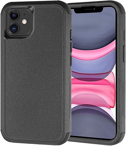 X-belmox Funda para iPhone 11 [a prueba de golpes] [a prueba de caídas], 3 capas de grado militar, protección trasera dura, carga inalámbrica, funda