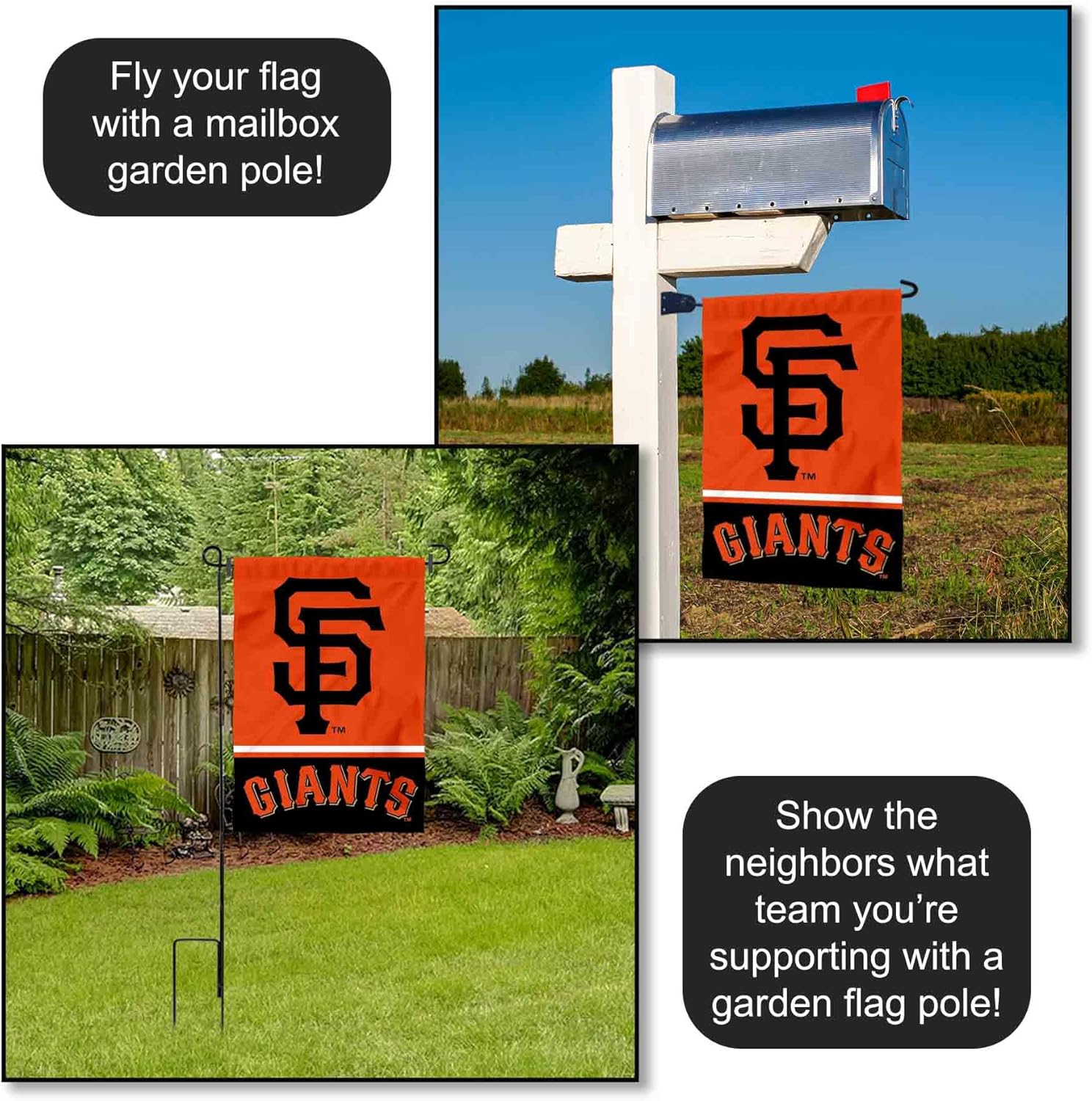 San Francisco Giants Double Sided Garden Flag - Image 4