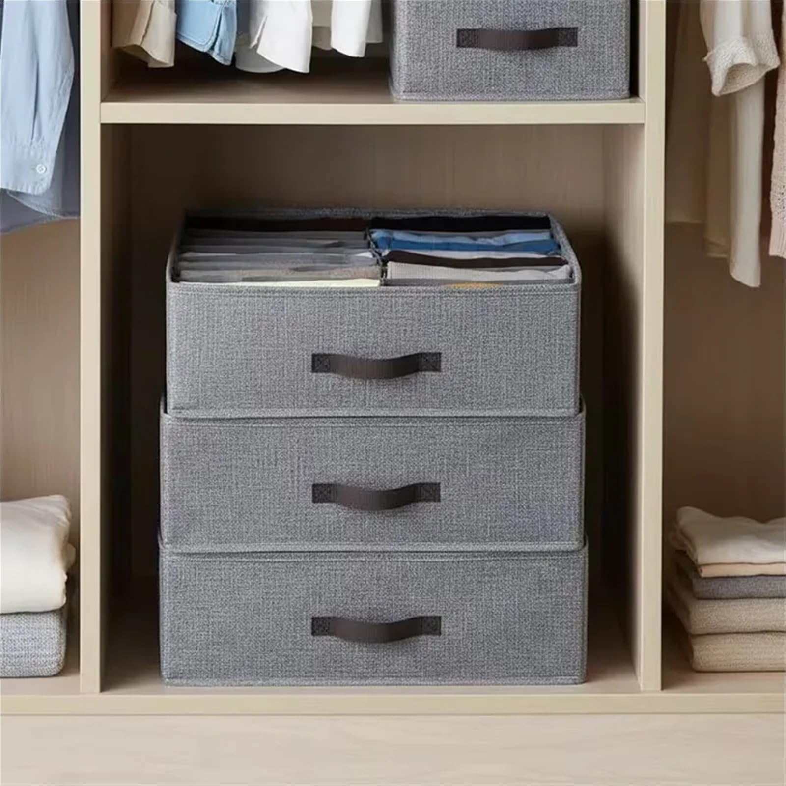 Organizador de cajones para Ropa Interior, Caja de Almacenamiento para Calcetines, Sujetadores, Ropa, suéteres, Camisetas, Pantalones Gruesos para el hogar.