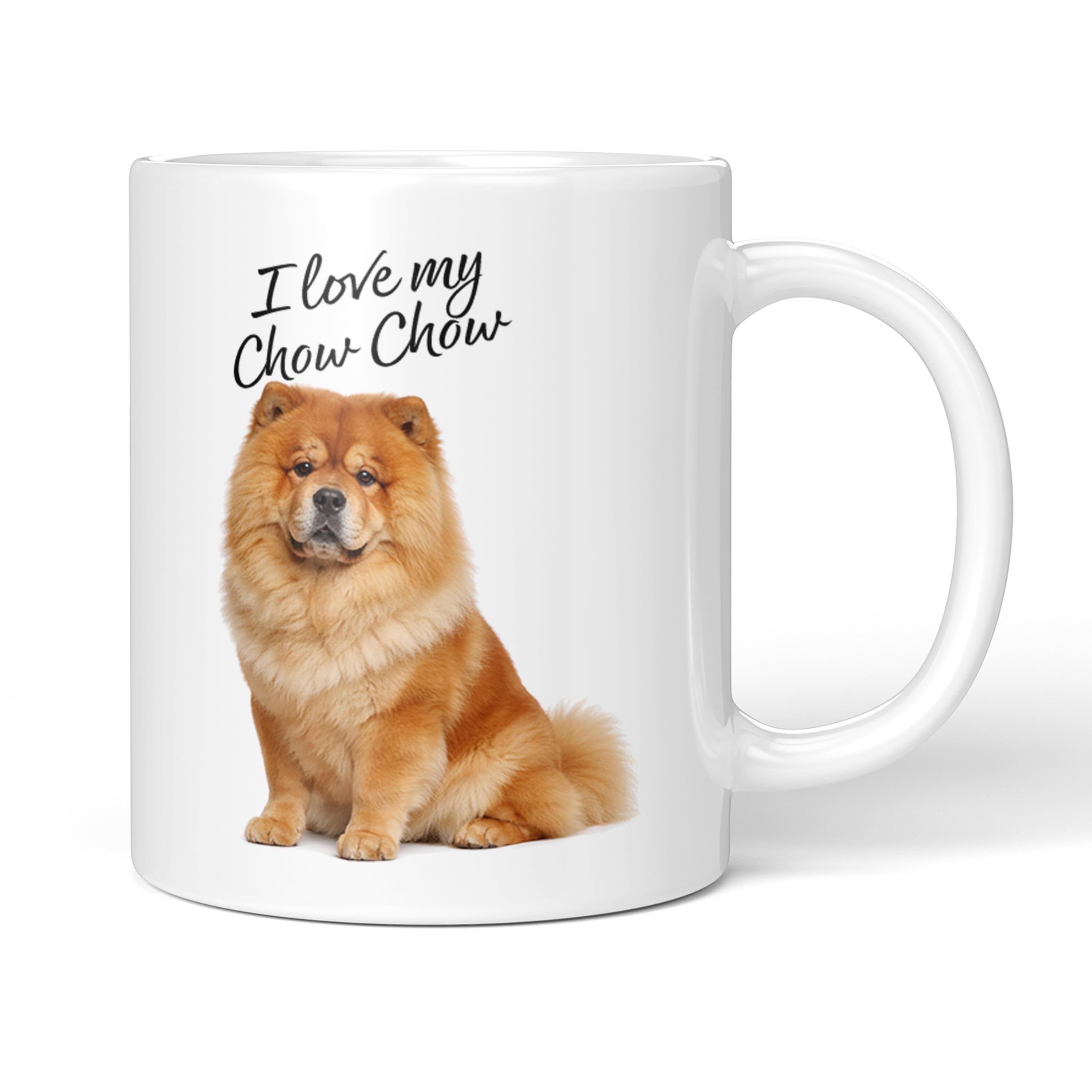 Party People Chow Chow Mug - 11oz Ceramic Coffee or Tea Cup for Dog Lovers, Christmas, Birthday, Secret Santa, Mother’s Day or Father’s Day Gift 0038