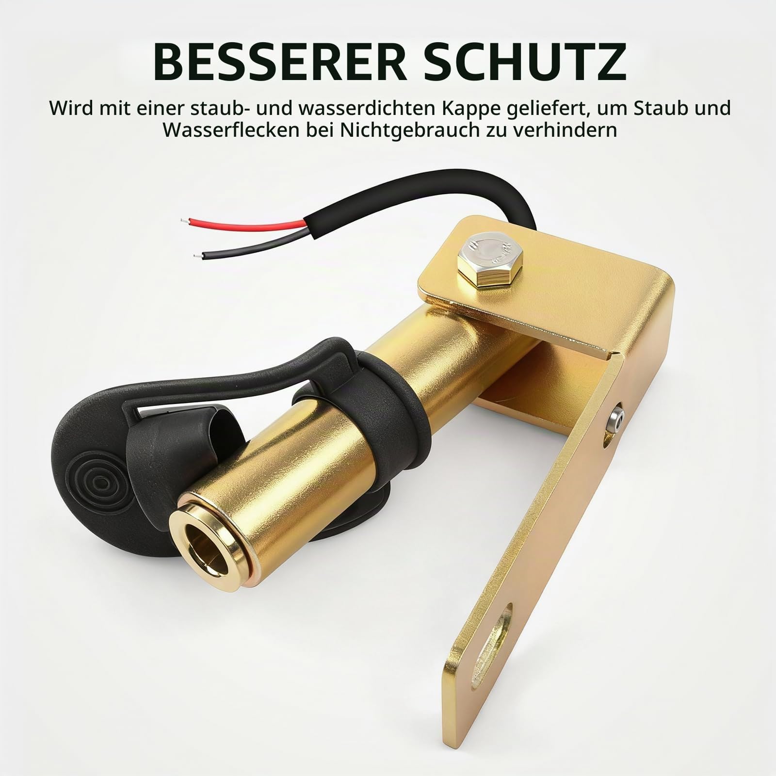 2 Stück Warnleuchtenhalterung, Metallbasis mit Kabel, Blinkende Rotierende Warnleuchte – Seitliche Montage, 90° L-Förmig Faltbar, Geeignet für Gabelstapler, Traktoren, Maschinen