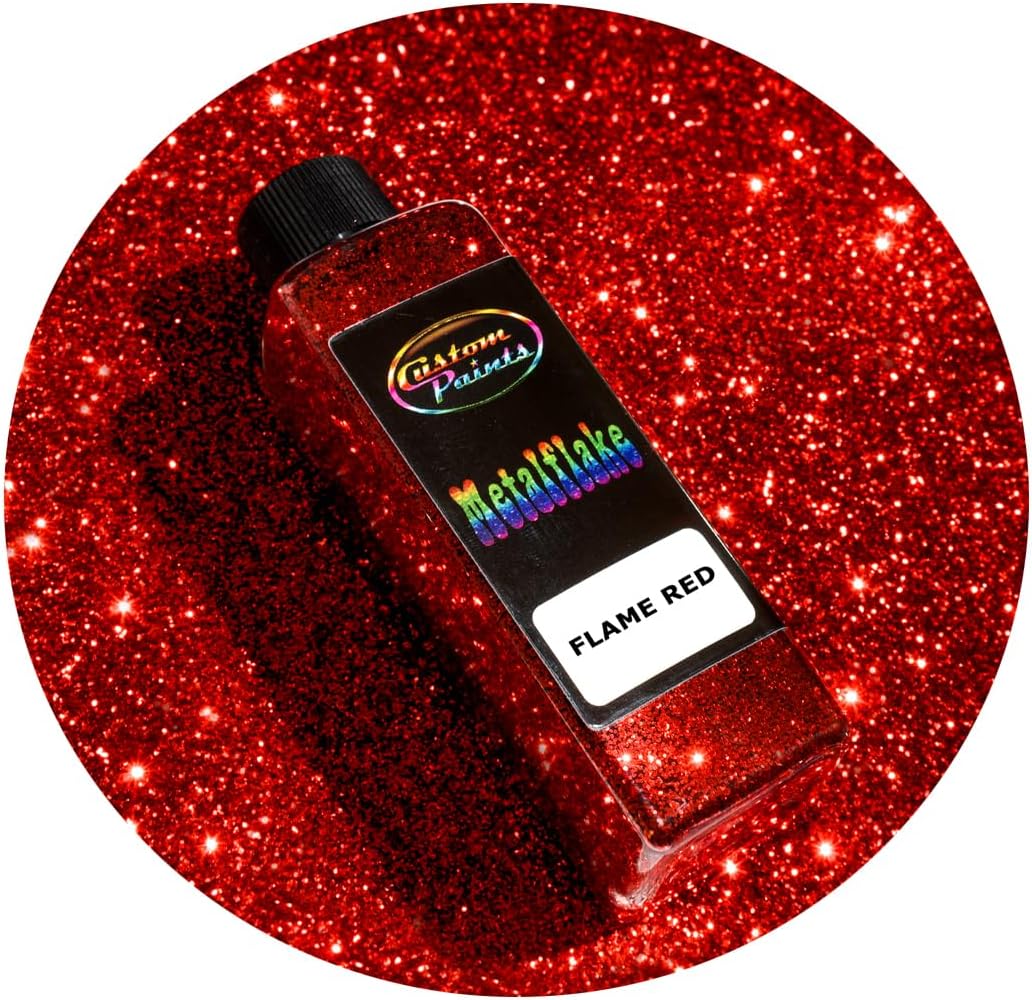 Specialist Paints 2oz of Metal Flake Flame Red - Small 004HEX