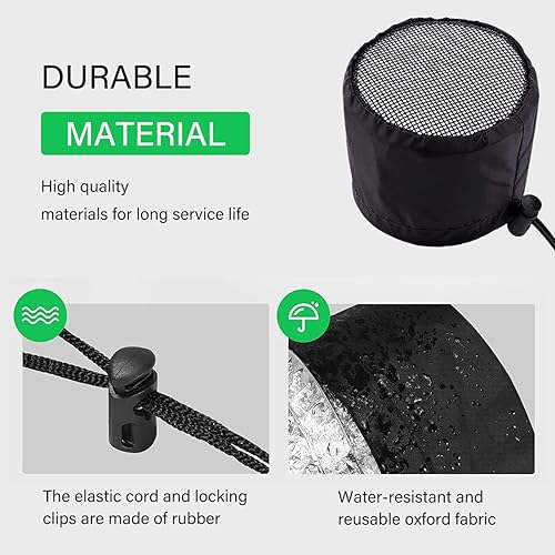 Miniatura 3 de Cubierta de tubo de escape de aire acondicionado, malla de cubierta de filtro de aire acondicionado, bolsa de fugas de tubería de aire acondicionado