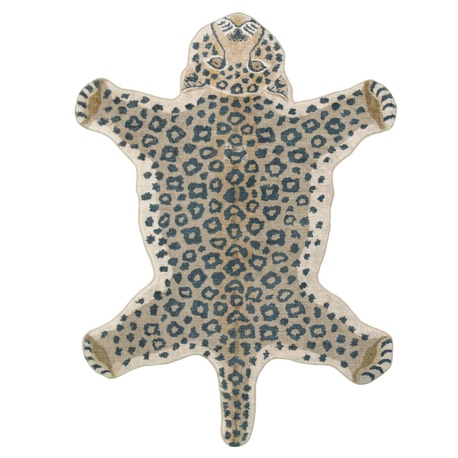 Waschbarer Kinderteppich - Wild Panther Natur - 80x160cm