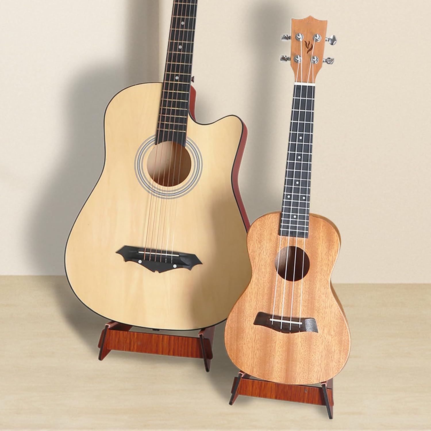 L-Frame Wood Guitar Stand, Ukulele stand L type image 4