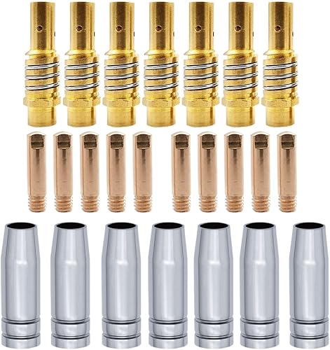 15AK MB15 Boquillas de contacto Soportes para puntas de contacto MAG/MIG Kit de consumibles para soldador Herramientas de soldadura Accesorios para