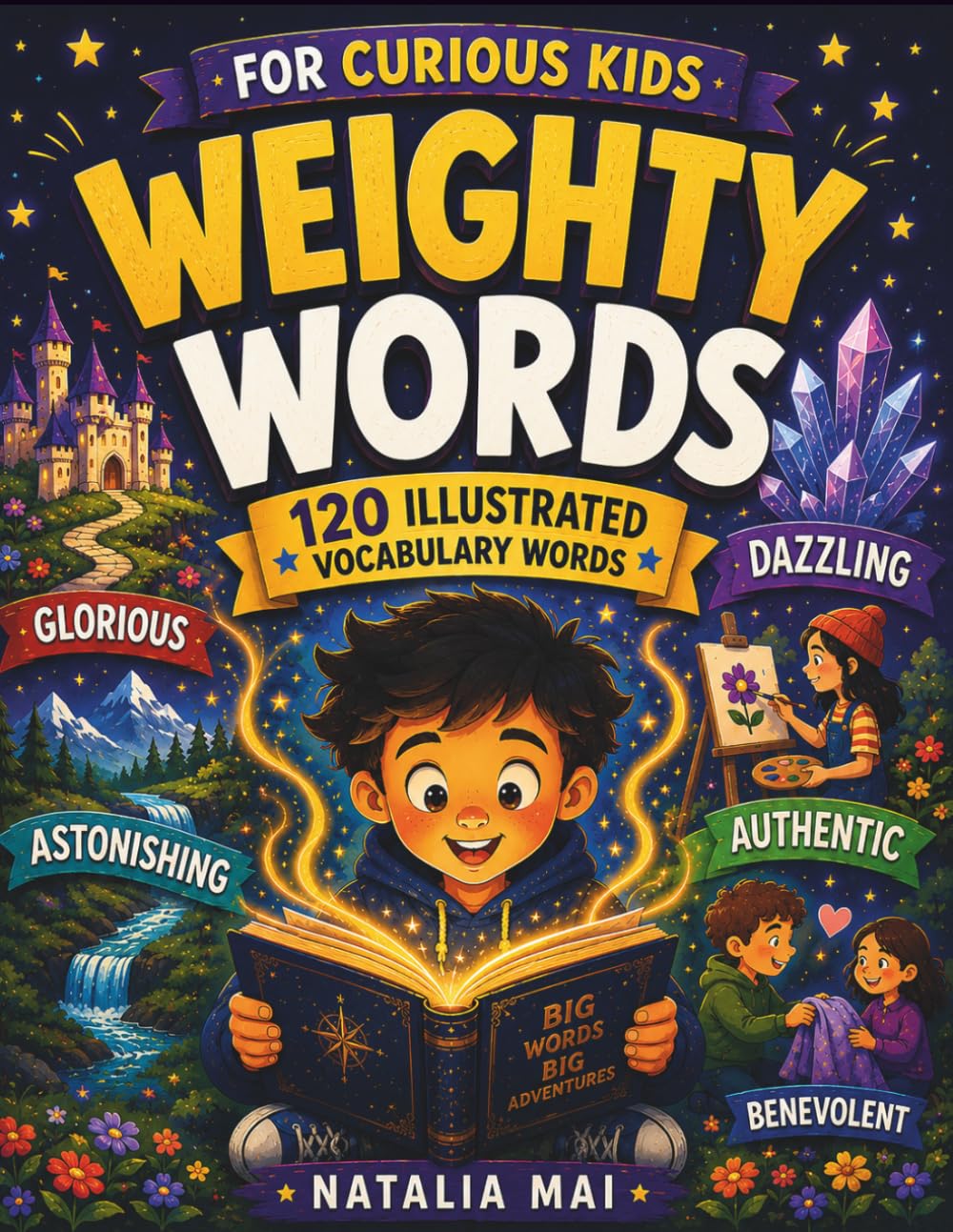Weighty Words for Curious Kids: 120 Illustrated Vocabulary Words to Build Vocabulary, Reading Skills, and Confidence