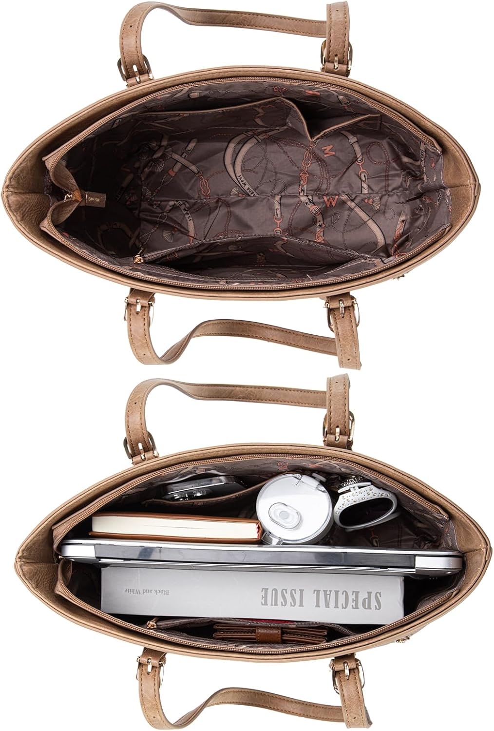 Montana West Purses for Women Tote Bag 3Pcs Set Leopard Print Satchel Handbags - Image 6