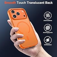 Vista 1428 de SUPFINE Funda magnética para iPhone 11 (compatible con MagSafe) (protección contra caídas de grado militar), translúcida mate a prueba de golpes