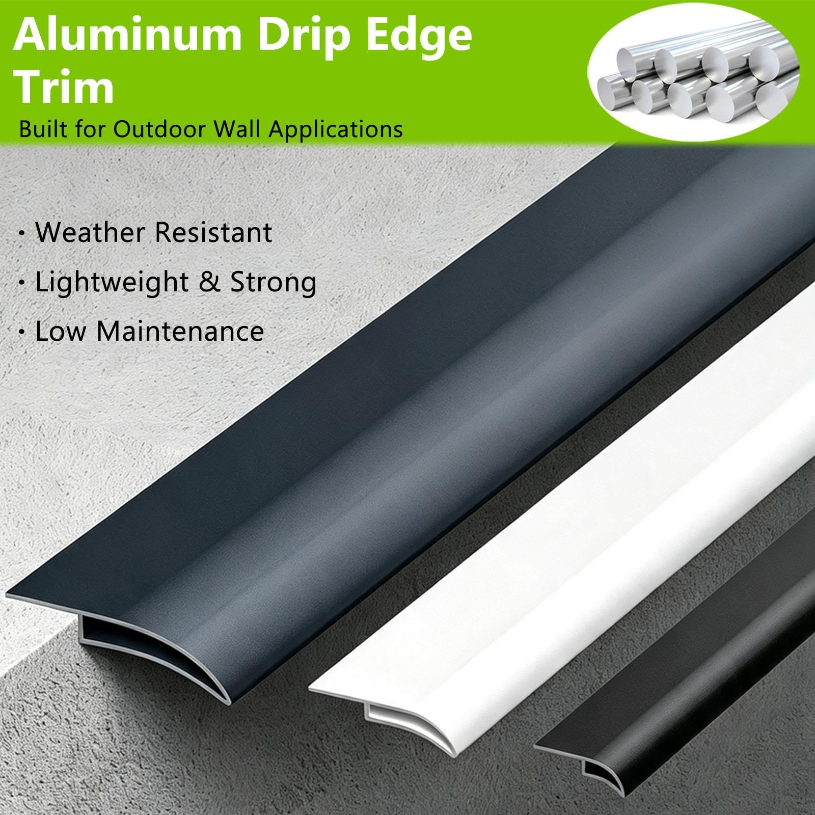 Tropfkantenleiste, Schutz Außenwand, Aluminium, Regenabweisprofil