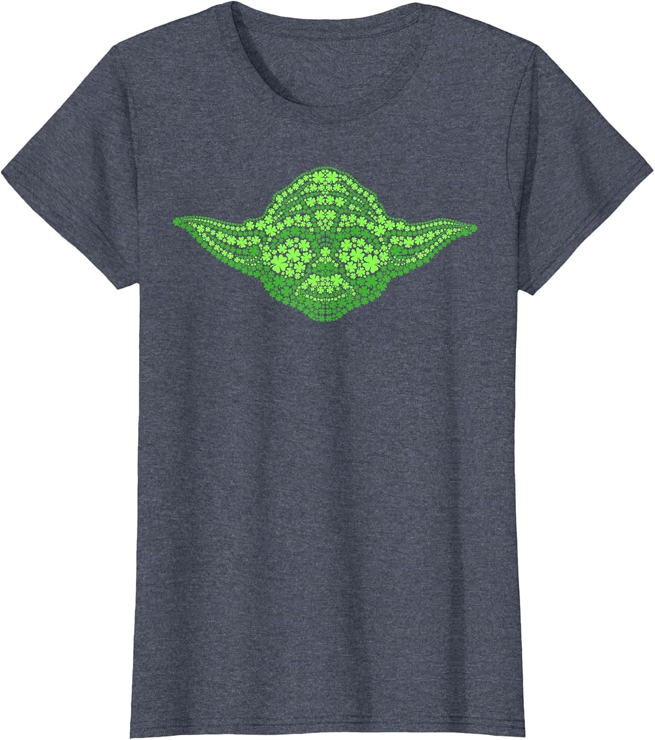 Star Wars Yoda Clover Face St Patrick's Day Graphic T-Shirt T-Shirt