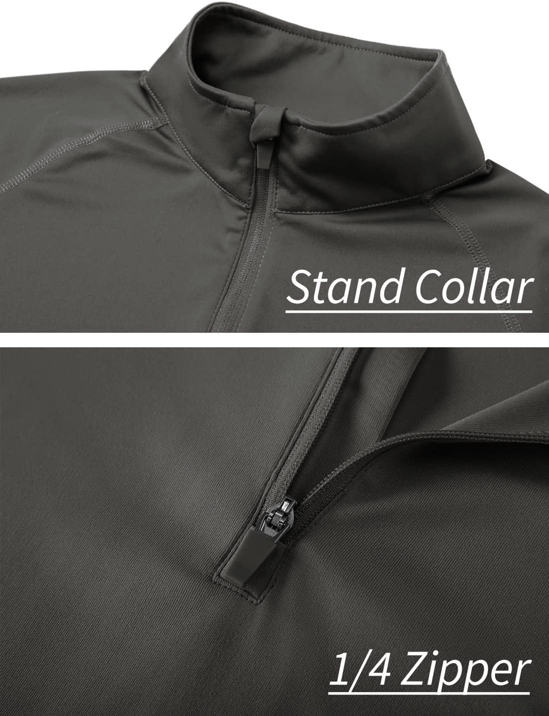 KEFITEVD Mens 1/4 Zip Outdoor Tops Sun Protection Long Sleeve Shirt Summer Quick Dry Beach Tops with Stand Collar 6 71sETNfsnPL. AC SL1500