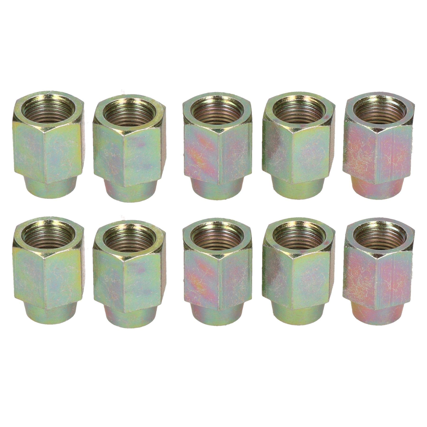 Ab Tools Women's 10 Steel Brake Pipe Union Fittings 12Mm X 1Mm Sae For 3/16" Brake Pipe
