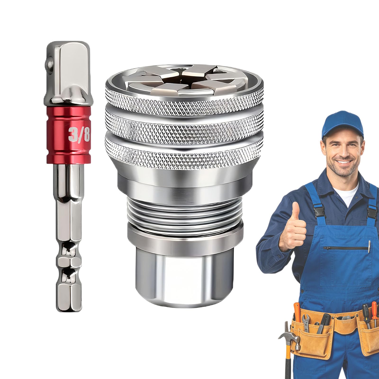 Tencipeda Multi-Function Universal Socket Wrench, Adjustable Socket Tool for DIY Home Repair & Automotive Maintenance (1pcs)