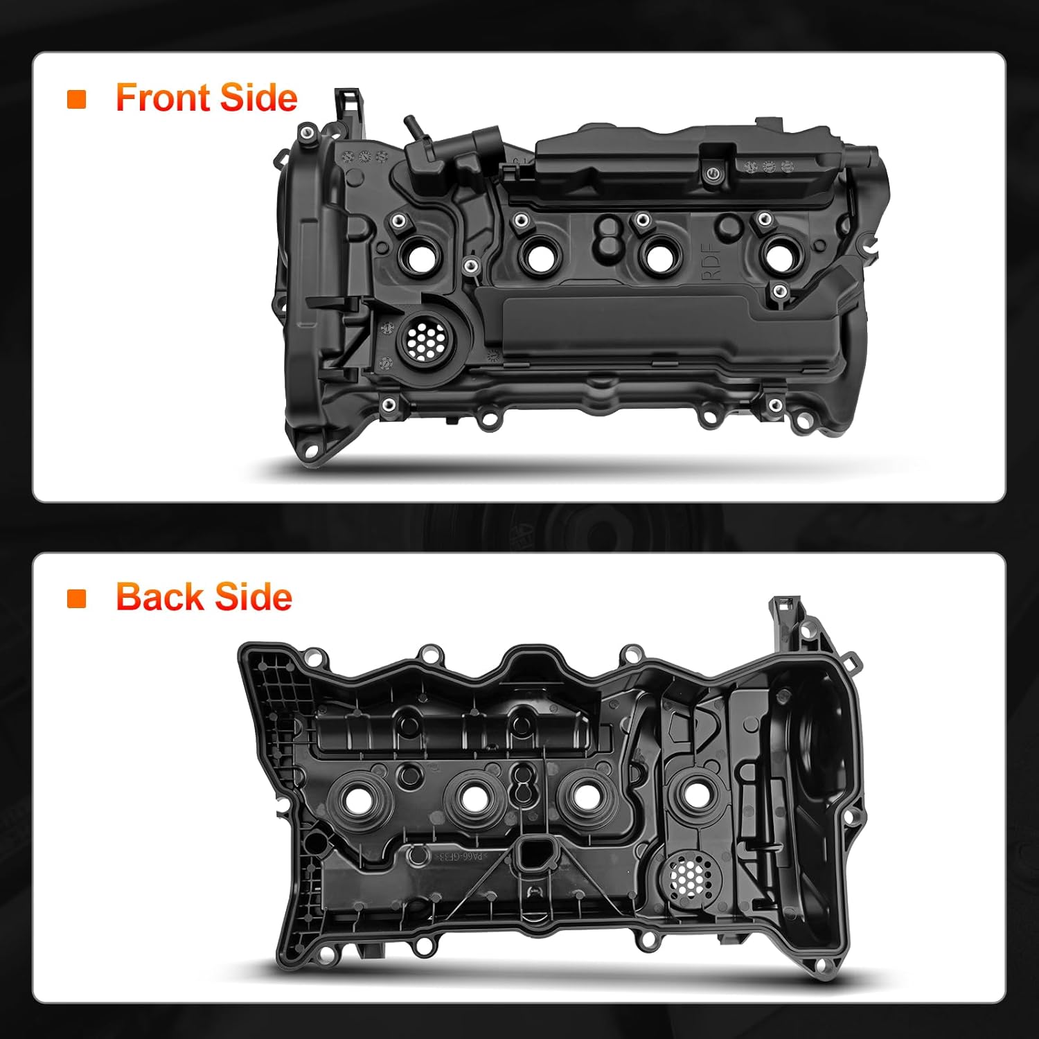 Engine Valve Cover with Gasket Compatible with 2013-2017 Accord, 2015-2019 Honda CR-V L4 2.4 Replace # 12310-RDF-A01