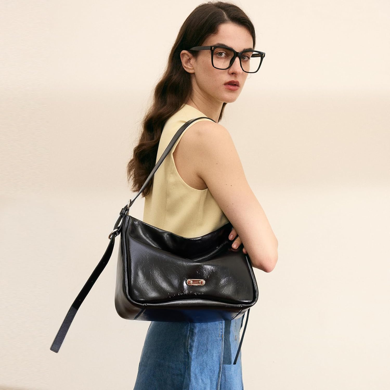 LA FESTIN Leather Purse Crossbody Bag for Women Large Capacity Designer bag with Adjustable Strap - Image 2