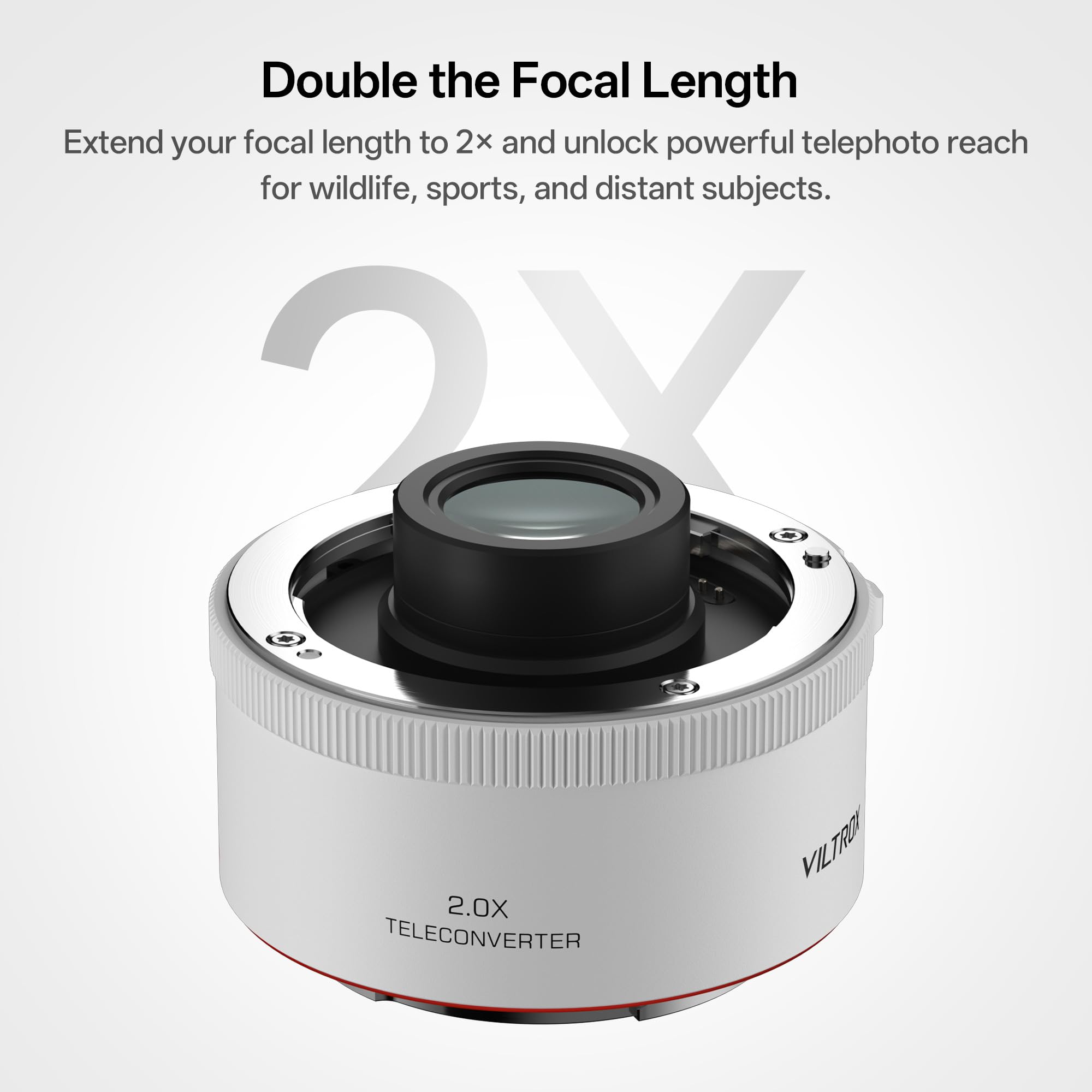 VILTROX TC-2.0X Auto Focus 2.0X Téléconvertisseur pour objectifs Sony FE 70-200gmii 70-200gii 100-400gm 200-600g 400F28gm 300F28gm