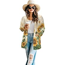 Cardigan Jacket with Pockets Long Sleeve Lady Jacket Coat Casual Fashion Outerwear with Pocket