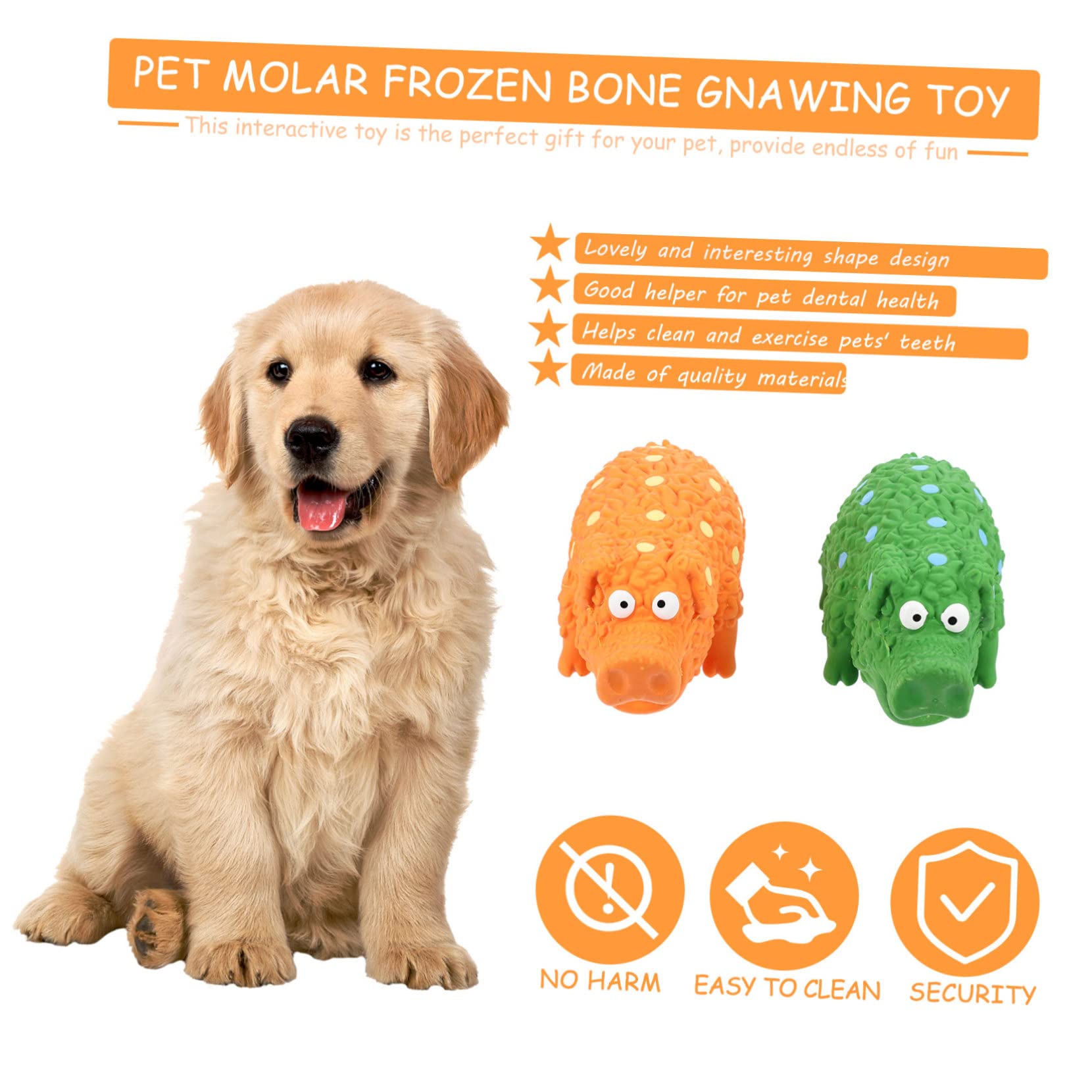 Sosoport 4piezas Juguetes De Squeaky para Perros Juguetes Interactivos para Masticar y Jugar Mejora La Relación Mascota-dueño para Perros y Cachorros