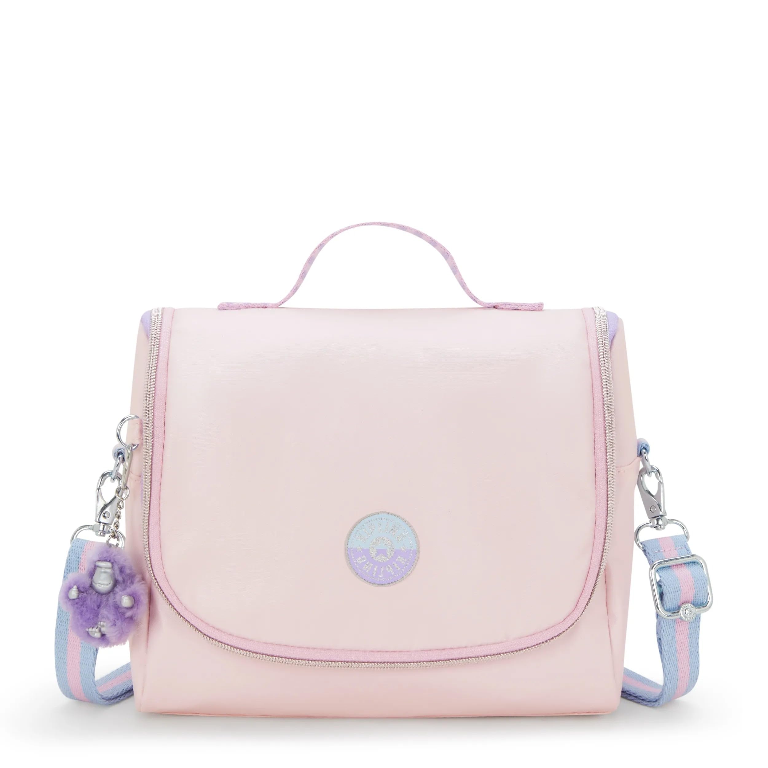 Amazon.com: Kipling New Kichirou Metallic Lunch Bag Sea Pink Met C