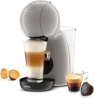 Krups Piccolo XS, Máquina de cápsulas multibebida,ultracompacta, espresso de alta presión, compatible con cápsulas NESCAFÉ® Dolce Gusto®, Taupe