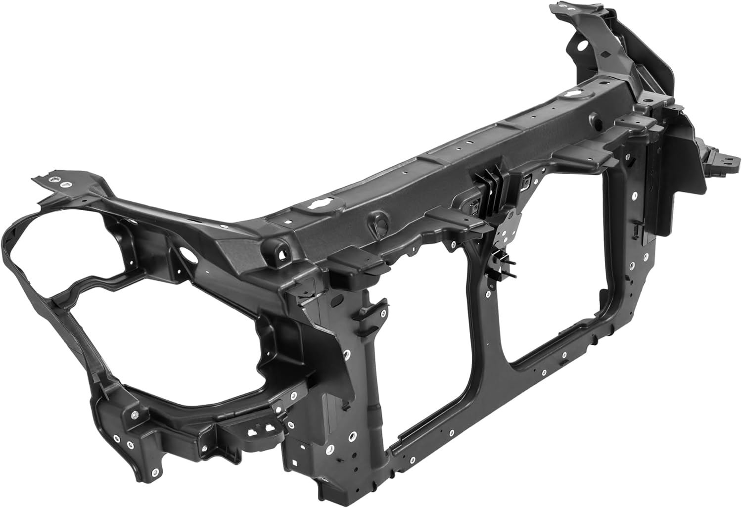 KUAFU Radiator Support Assembly Compatible with 2003-2007 Infiniti G35 Base X Replacement for 62500AM600 IN1225104 Electrophoresis Plastic Steel Black