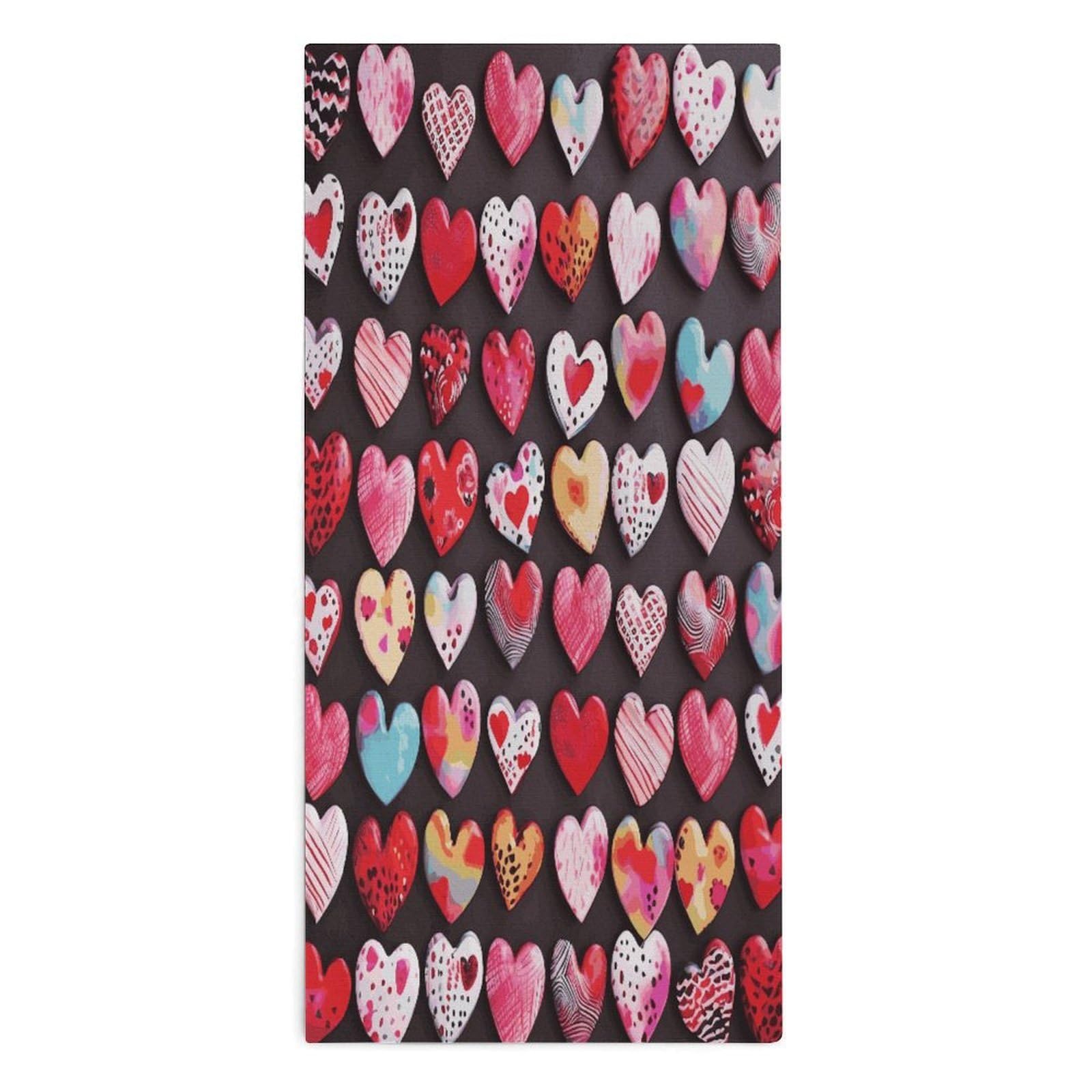Btcowzrv Style Heart Shapes Bath Towel Beach Towels Shower Towel