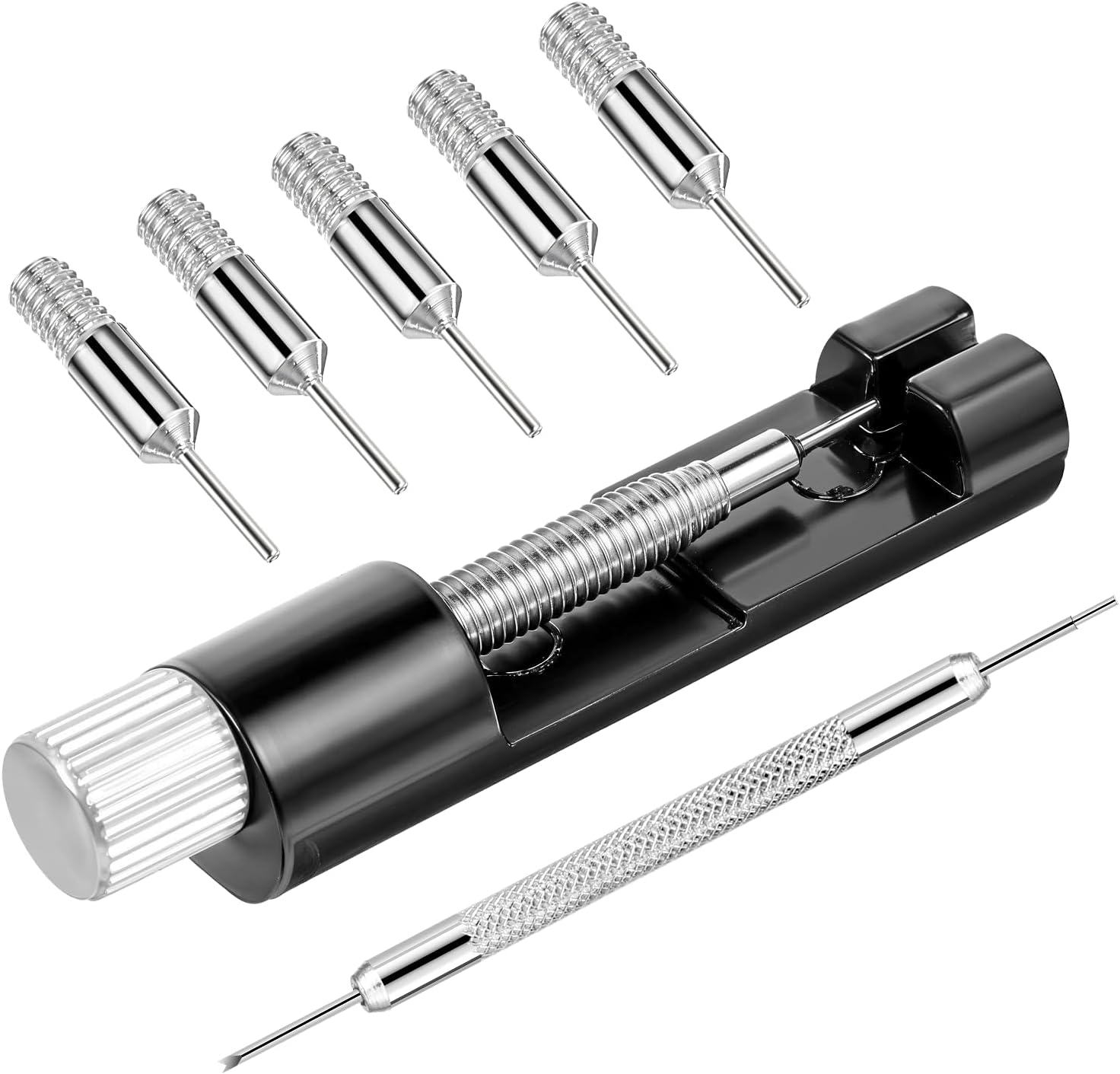 Giantree Watch Link Removal Kit, Adjust and Remove Bracelets Tools with 5 PCS Replacement Pins, Pin Remover for Sizing Strap Watches Sizings Adjustment Tool Kit for Watches Repair and Sizings