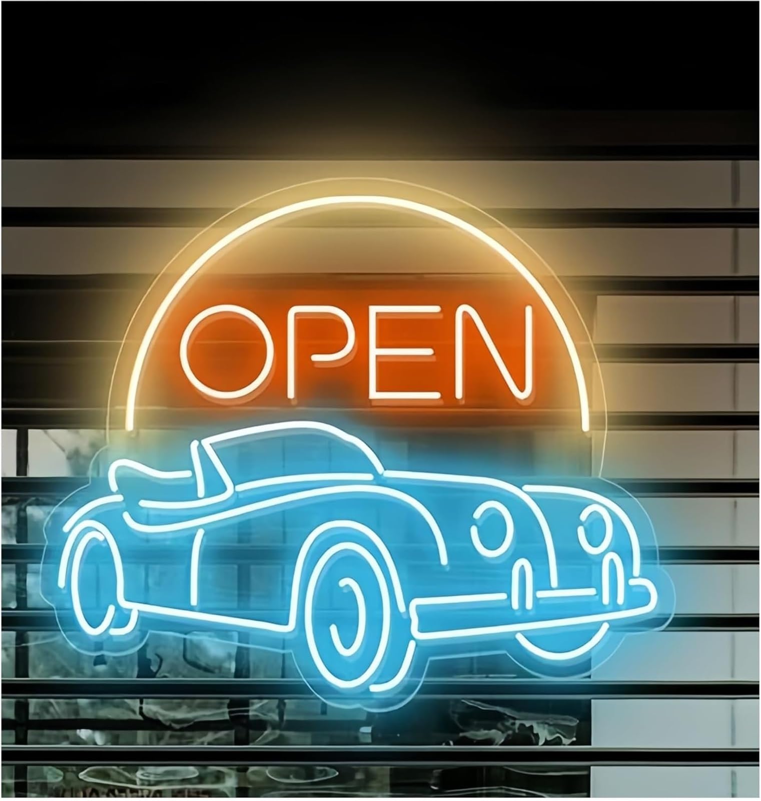 Wexxaii neon Light Sign Soothing Atmosphere Neon Sign Light for Car, Garage Decoration, Garden(F)