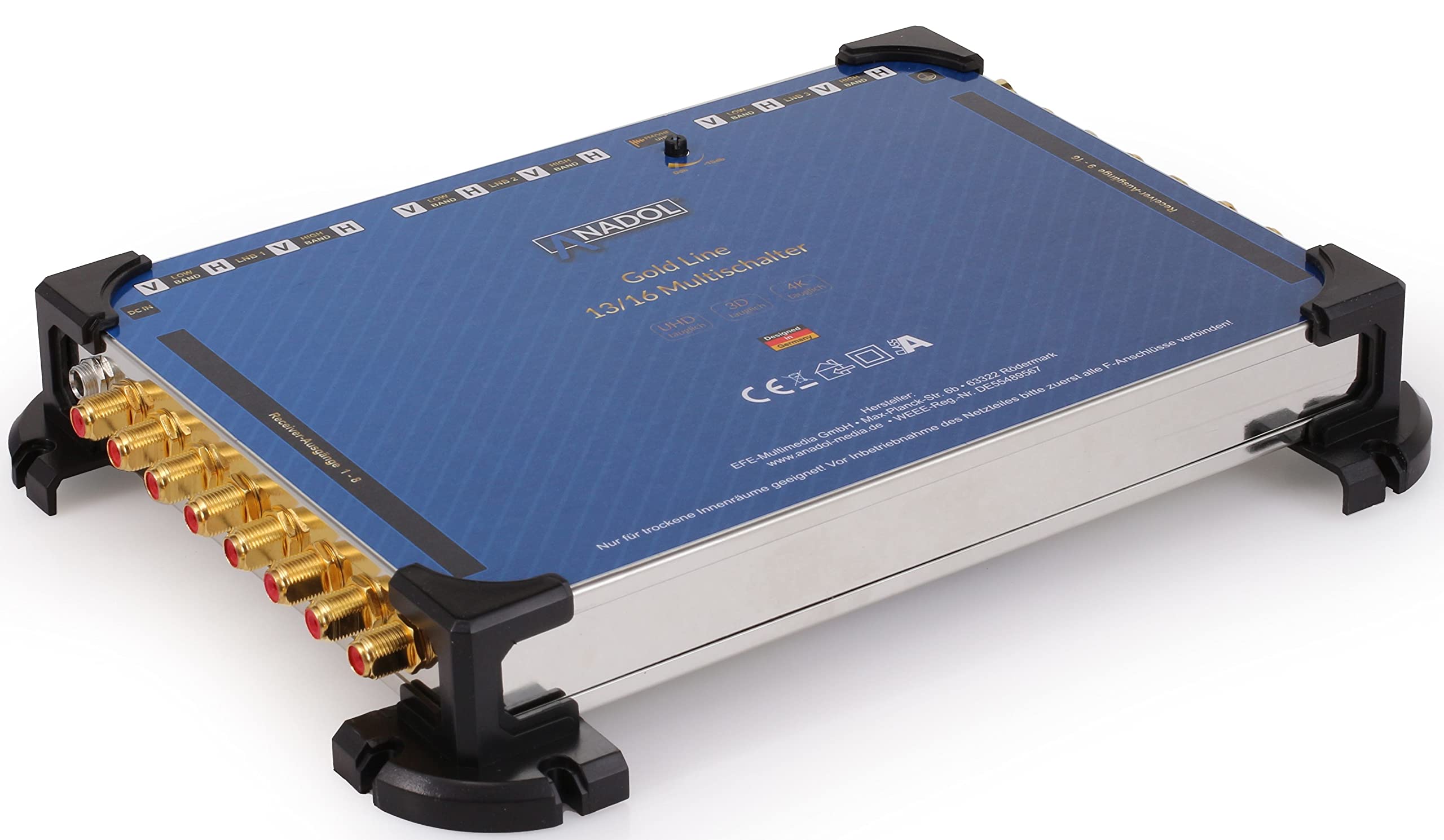 Anadol Gold Line 13/32 Multischalter (für 3 Satelliten & 32 Teilnehmer