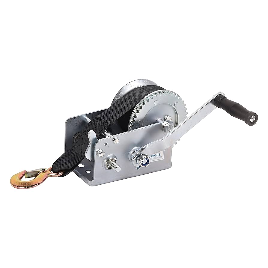 KATSU Tools Heavy Duty Manual Trailer Winch 2000lbs 907kg | FindTheDeal