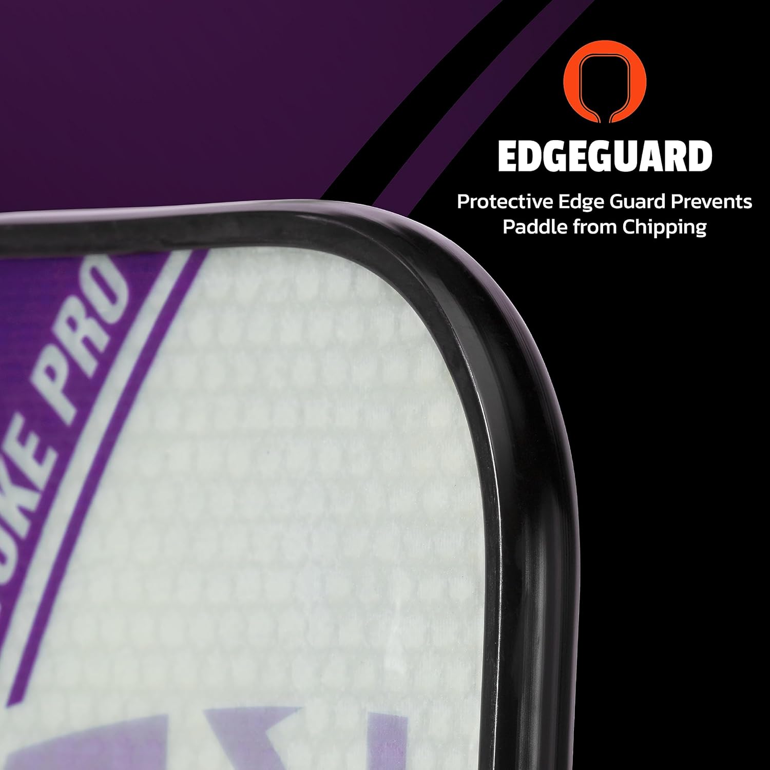 Onix Evoke Pro Composite Face Incredible Touch Maximum Control and Spin Pickleball Paddle – Polypropylene Honeycomb Core with Protective Edge Guard Widebody Shape